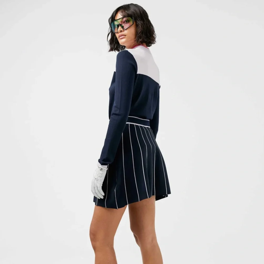 J.Lindeberg Women's Navy Mini Skirt - Picture 2 of 12